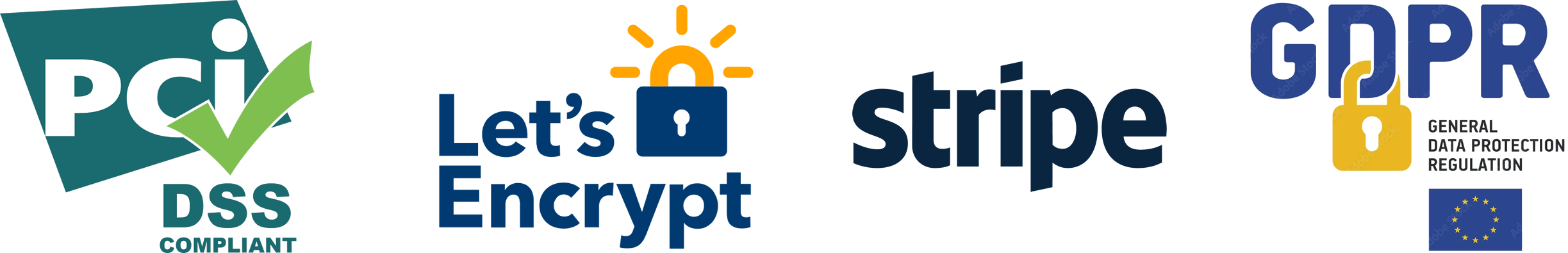 SSL Encrypted, Stripe Secured, No Hidden Fees
